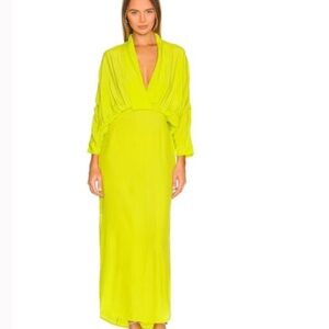 SWF Plunge Dress in Limelight Size S